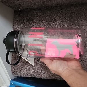 Brand New 32 oz PINK Victoria's Secret Plastic Water Bottle